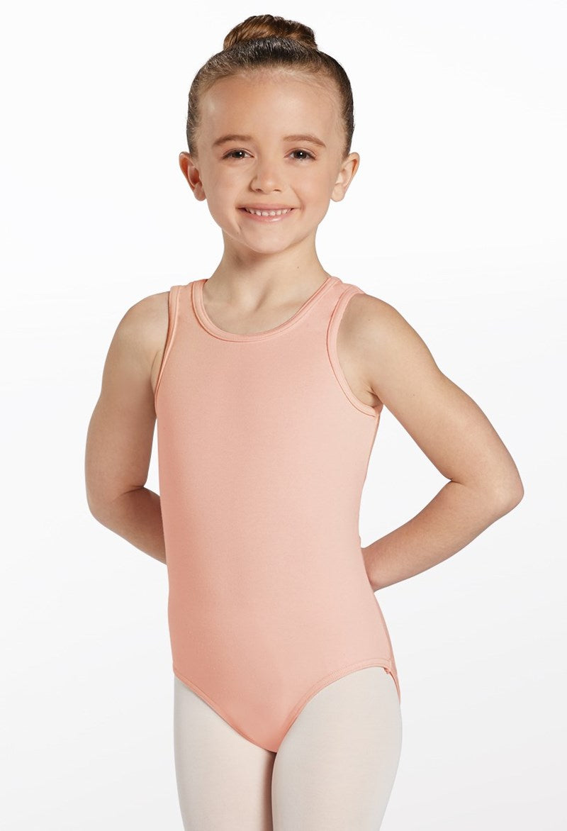 KIDS COTTEN STRAPPY LEOTARD