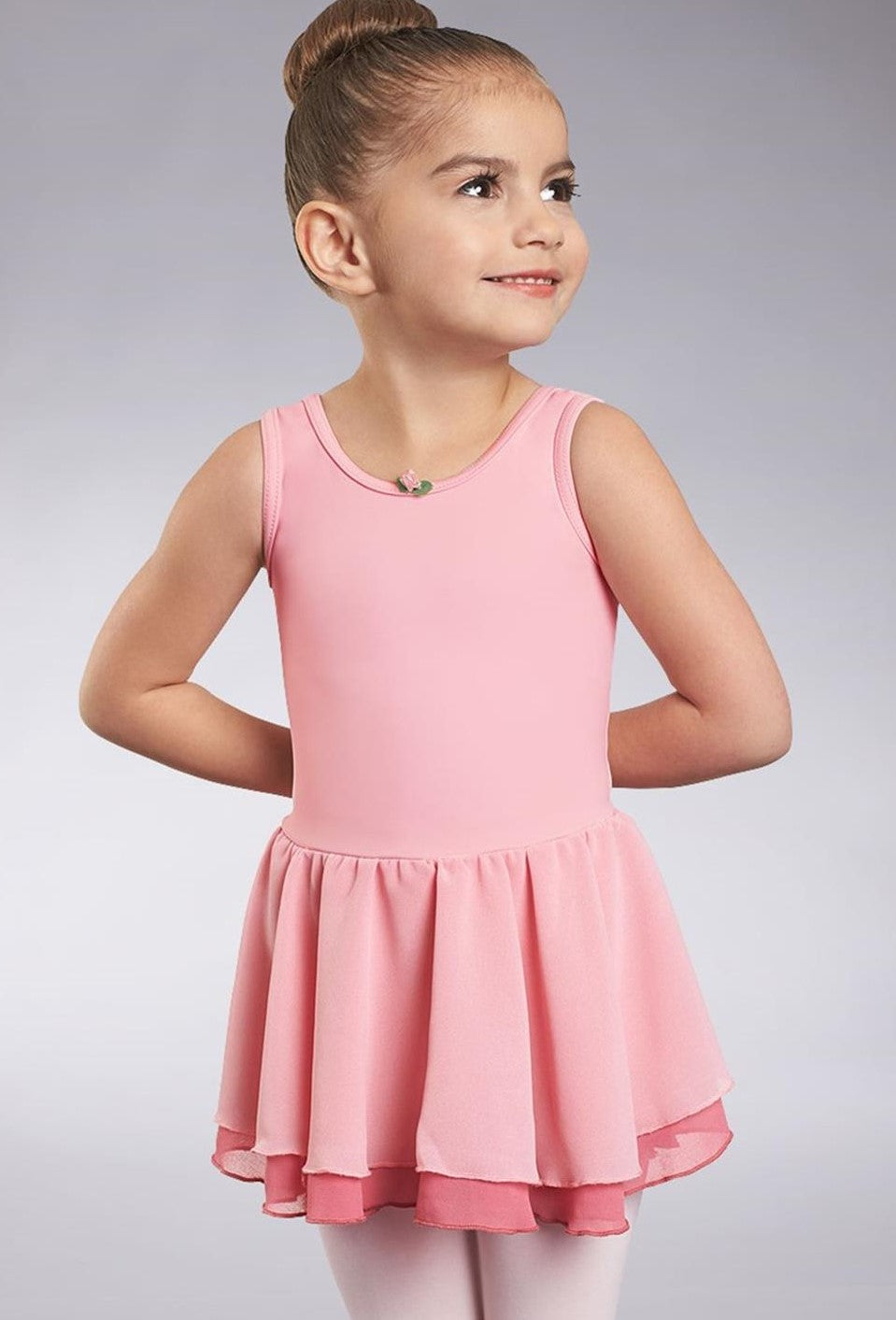 KIDS TANK DRESS TIERED SKIRT