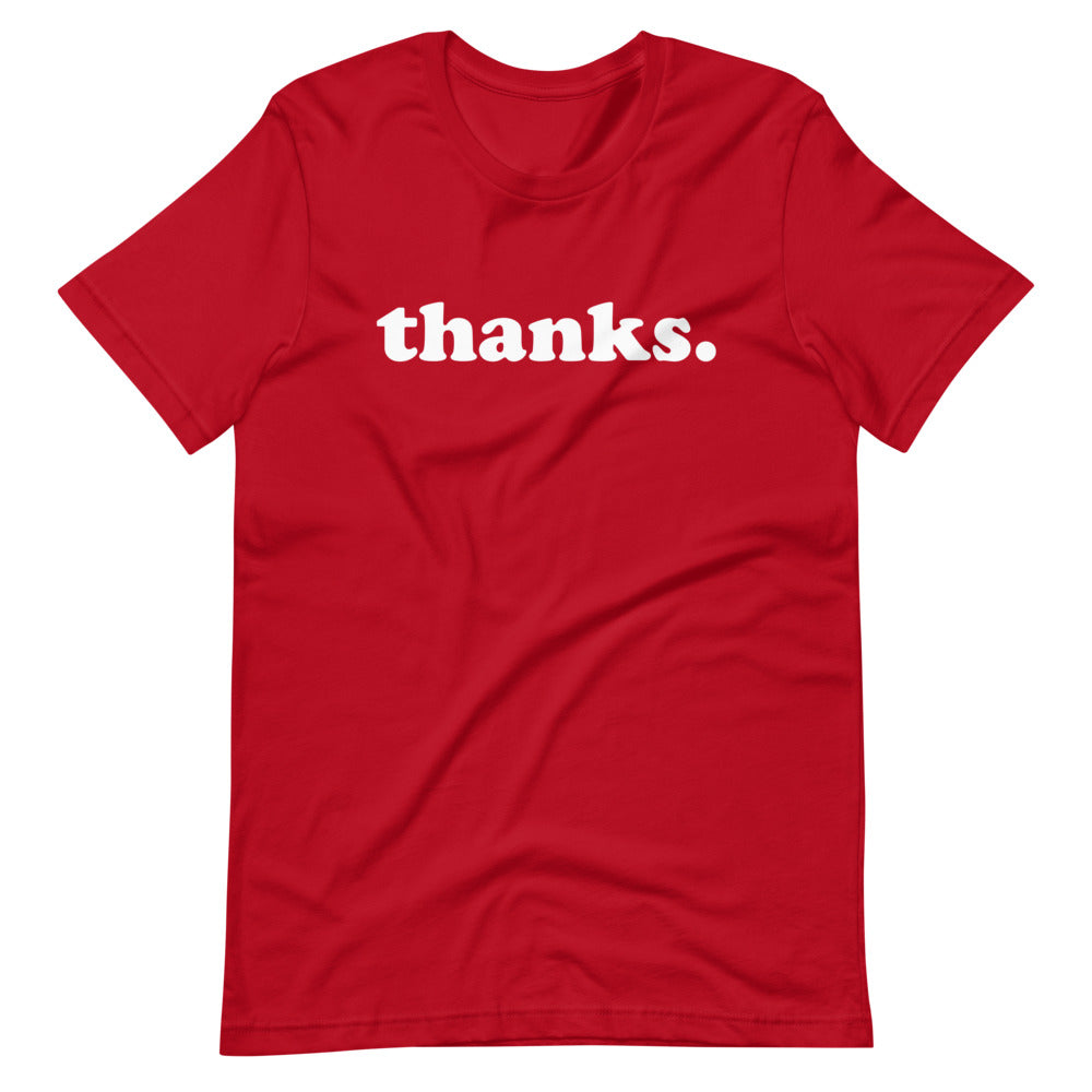 THANKS SHORT SLEEVE TEE SHIRT