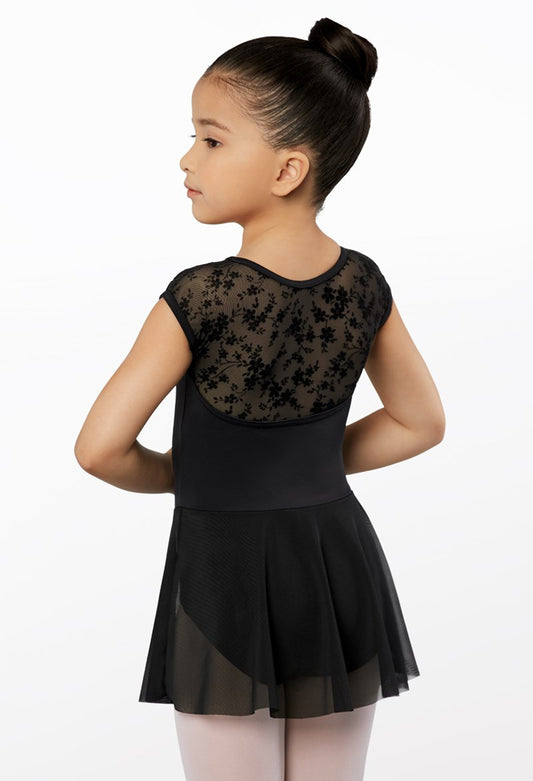 Kids Floral Cap Sleeve Dress