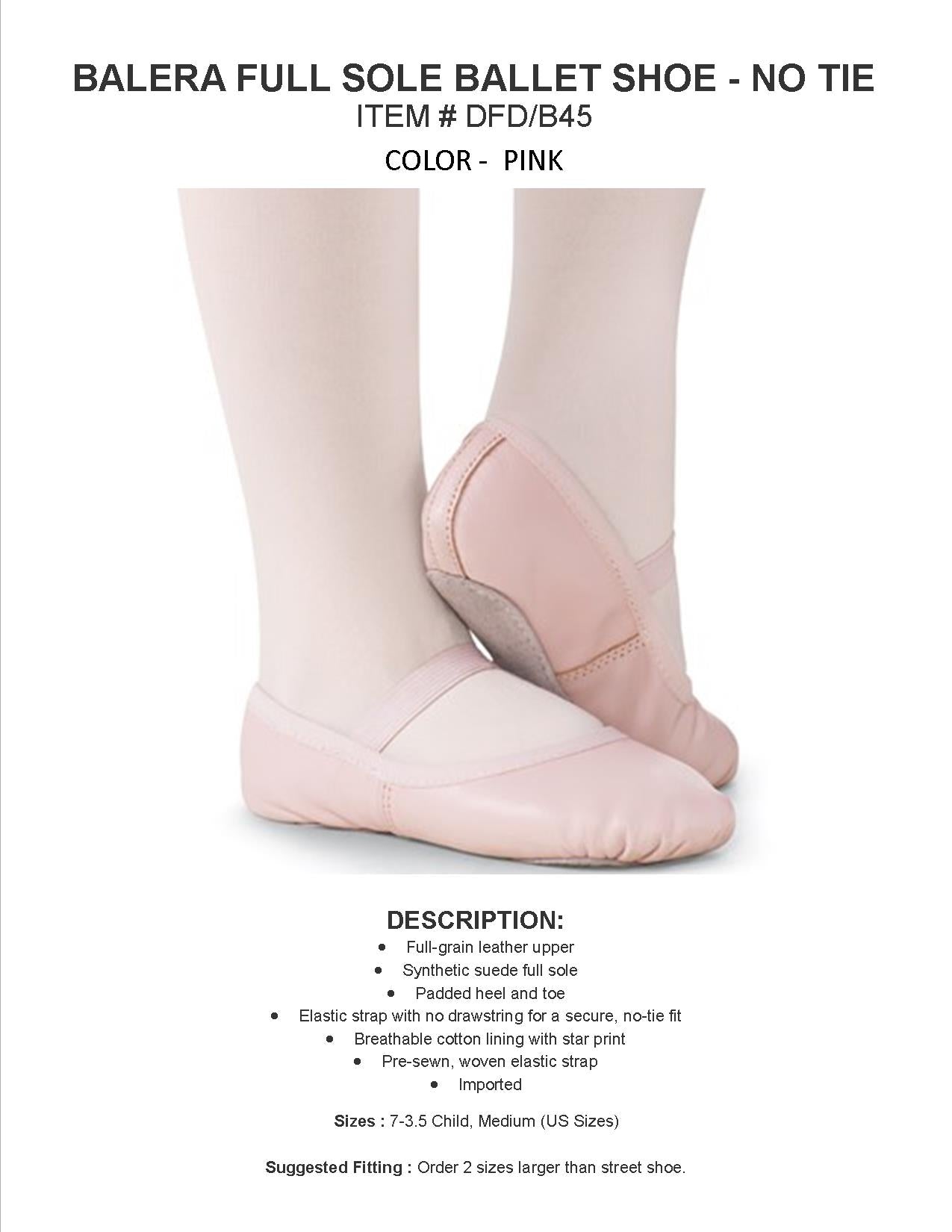 WEISSMAN FULL SOLE BALLET-NO TIES
