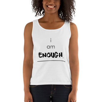 I AM ENOUGH LADIES TANK