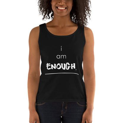 I AM ENOUGH LADIES TANK