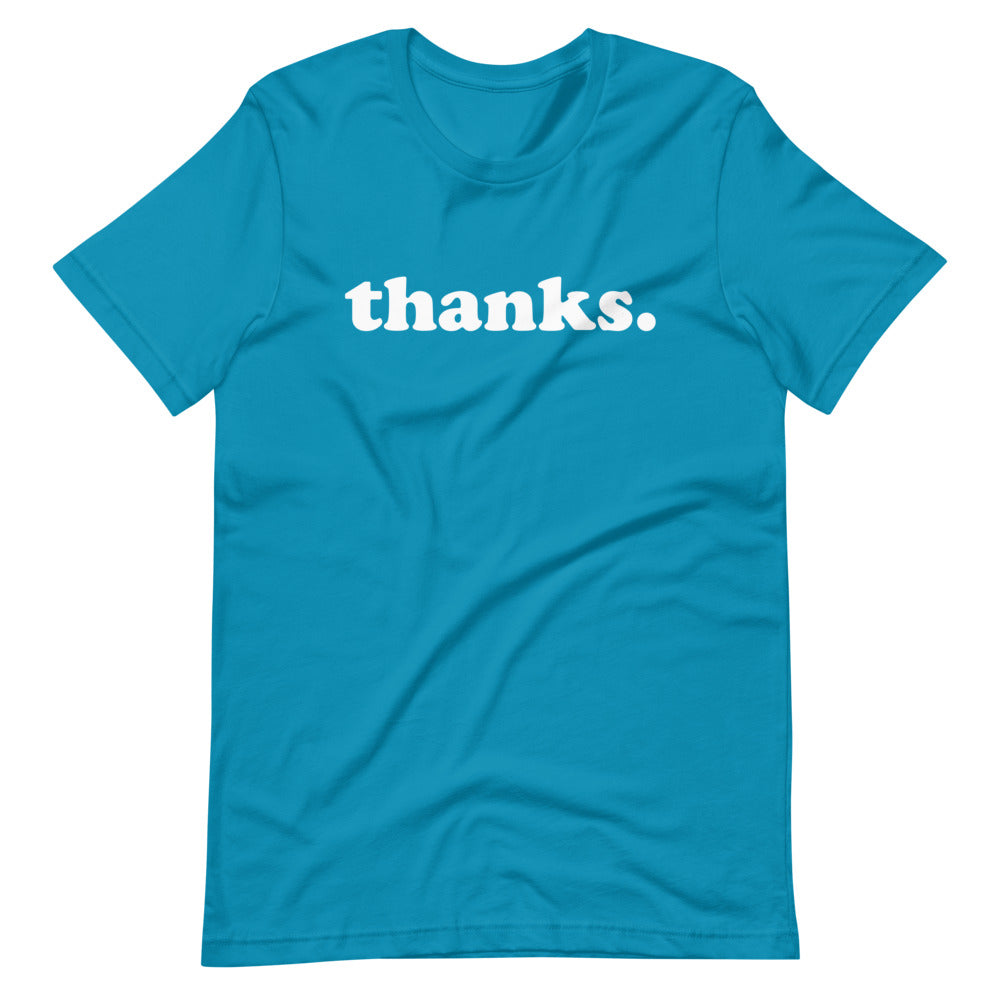 THANKS SHORT SLEEVE TEE SHIRT